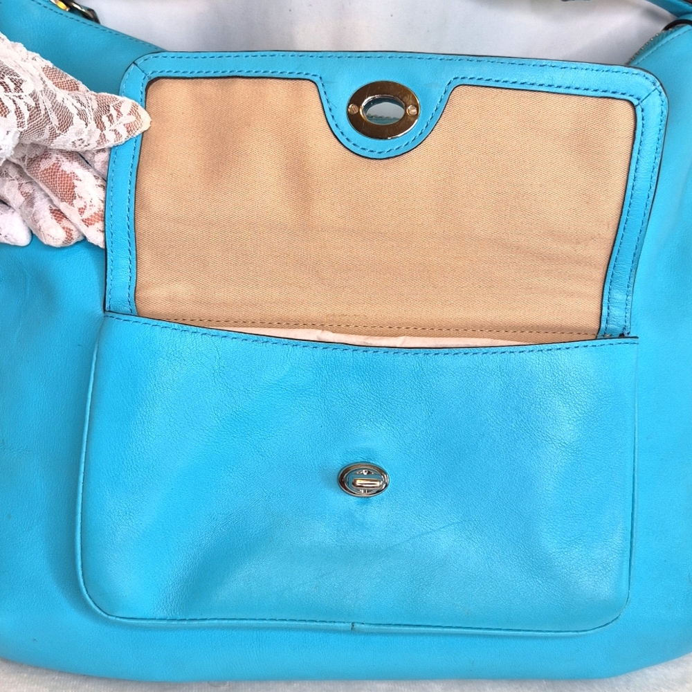 Coach Vintage Legacy Courtenay Blue Hobo Crossbody Handbag - Picture 7 of 17